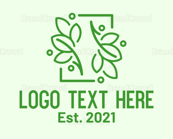 Natural Leaf Frame Logo