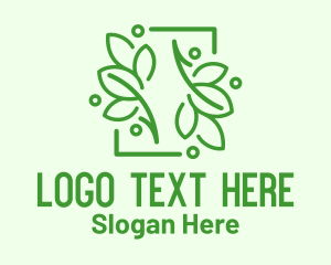 Natural Leaf Frame Logo