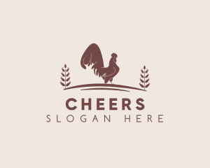 Farmer - Brown Rooster Farm logo design