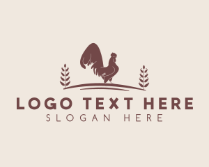 Poultry - Brown Rooster Farm logo design