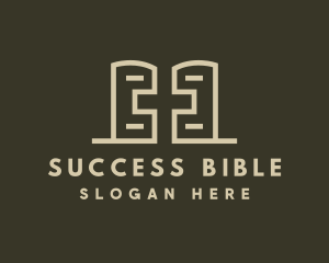 Bible - Religious Bible Cross logo design