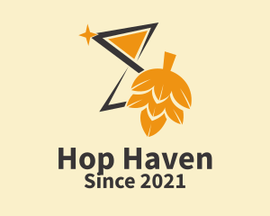 Hop - Malt Beer Star logo design