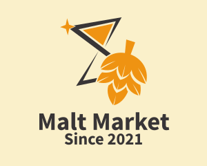 Malt - Malt Beer Star logo design