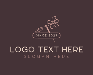 Thread - Flower Fashion Seamstress logo design