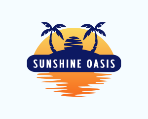 Summer Island Beach logo design