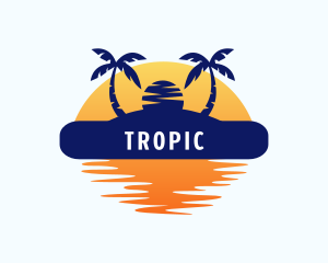 Summer Island Beach logo design