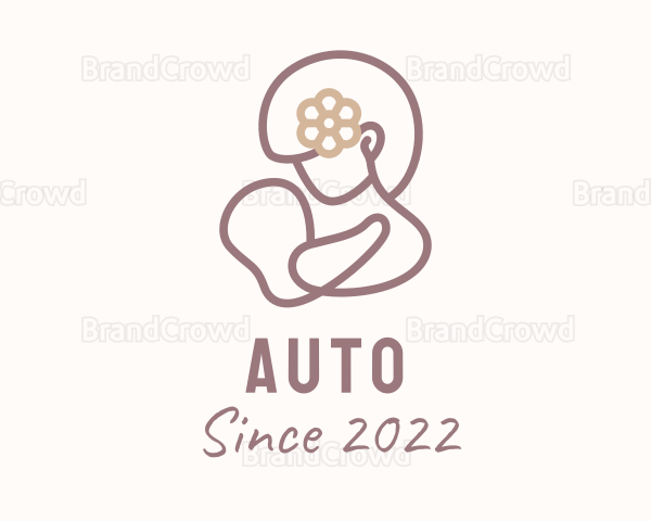 Breastfeeding Mother Childcare Logo