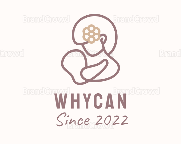 Breastfeeding Mother Childcare Logo