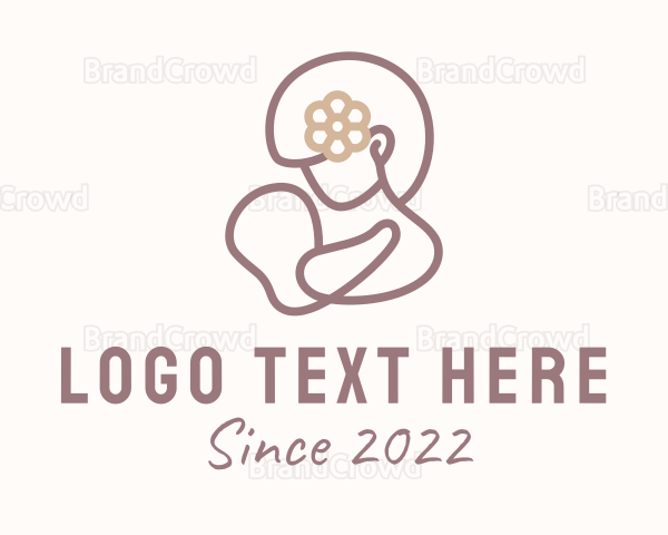 Breastfeeding Mother Childcare Logo