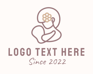Nursing - Breastfeeding Mother Childcare logo design