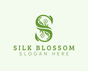 Eco Flower Letter S logo design