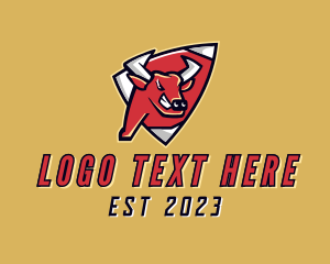 Bullfighting - Wild Bull Gaming logo design