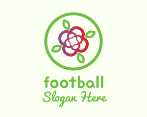 Symbol - Circle Flower Leaf logo design