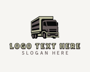 Transportation - Delivery Truck Cargo logo design