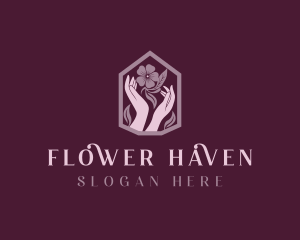 Wellness Flower Spa logo design