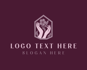 Wellness - Wellness Flower Spa logo design