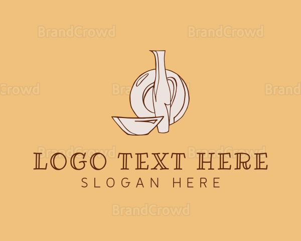 Ceramic Pottery Kitchenware Logo