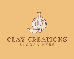 Pottery - Ceramic Pottery Kitchenware logo design