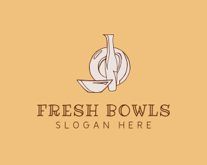 Bowls - Ceramic Pottery Kitchenware logo design