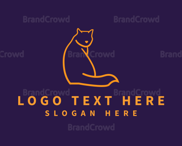 Kitty Cat Pet Logo