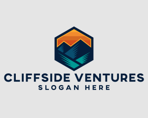 Cliff - Camping Mountain Travel logo design