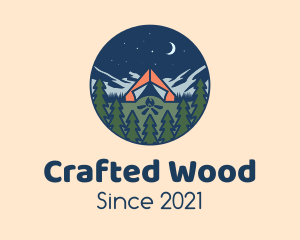 Forest Night Camp logo design