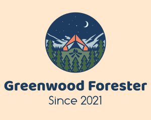 Forest Night Camp logo design