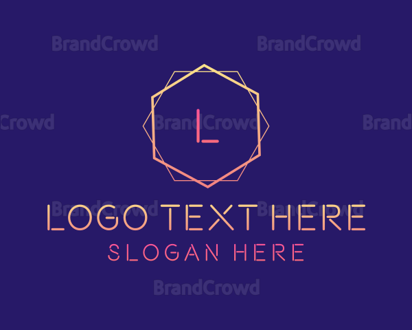 Geometric Hexagon Digital Agency Logo