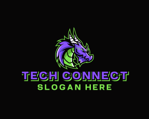 Electric Dragon Gamer Logo