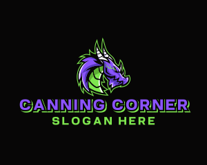 Electric Dragon Gamer logo design