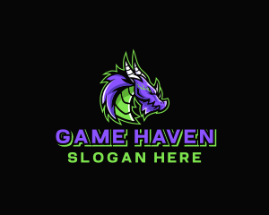 Gamer - Electric Dragon Gamer logo design
