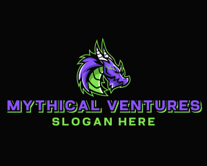 Myth - Electric Dragon Gamer logo design
