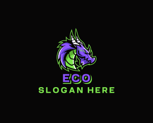 Electric Dragon Gamer logo design