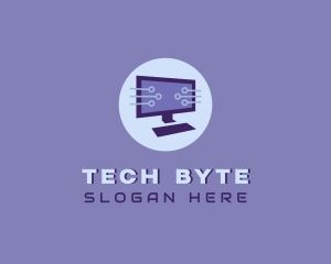 Cyber Tech Computer logo design