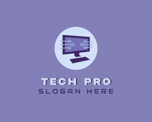 Pc - Cyber Tech Computer logo design
