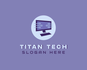 Cyber Tech Computer logo design