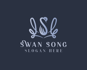 Luxury Bird Swan logo design