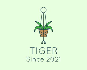 Gardener - Hanging Garden Plant logo design