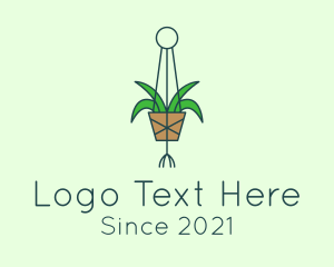 Eco - Hanging Garden Plant logo design
