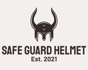 Medieval Viking Helmet logo design