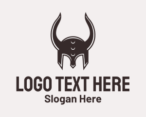 Medieval Viking Helmet Logo