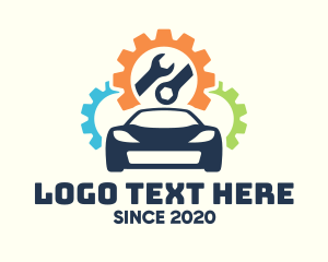 Car - Automobile Wrench Gears logo design