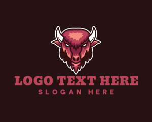 Bull - Animal Bison Ranch logo design