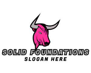 Buffalo - Horn Bull Gaming logo design