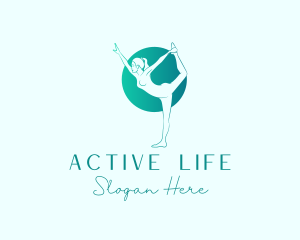 Yoga Green Physical Fitness logo design