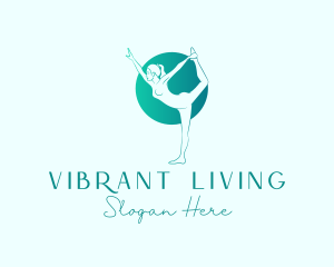 Yoga Green Physical Fitness logo design