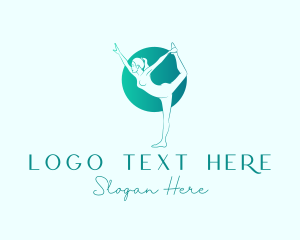 Yoga Green Physical Fitness Logo