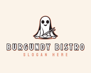 Ghost Chopsticks Cuisine logo design