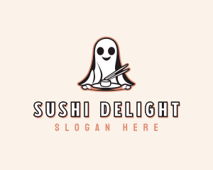 Ghost Chopsticks Cuisine logo design