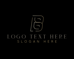 Deluxe - Elegant Premium Luxe Letter B logo design